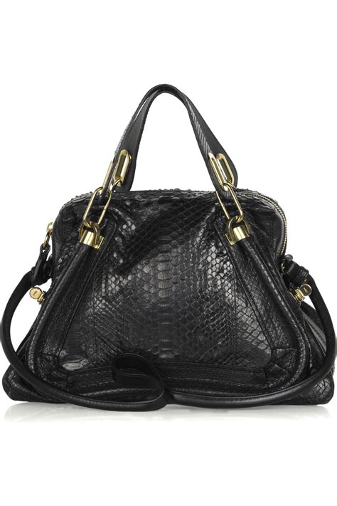 chloe paraty bag small|chloe black python bag.